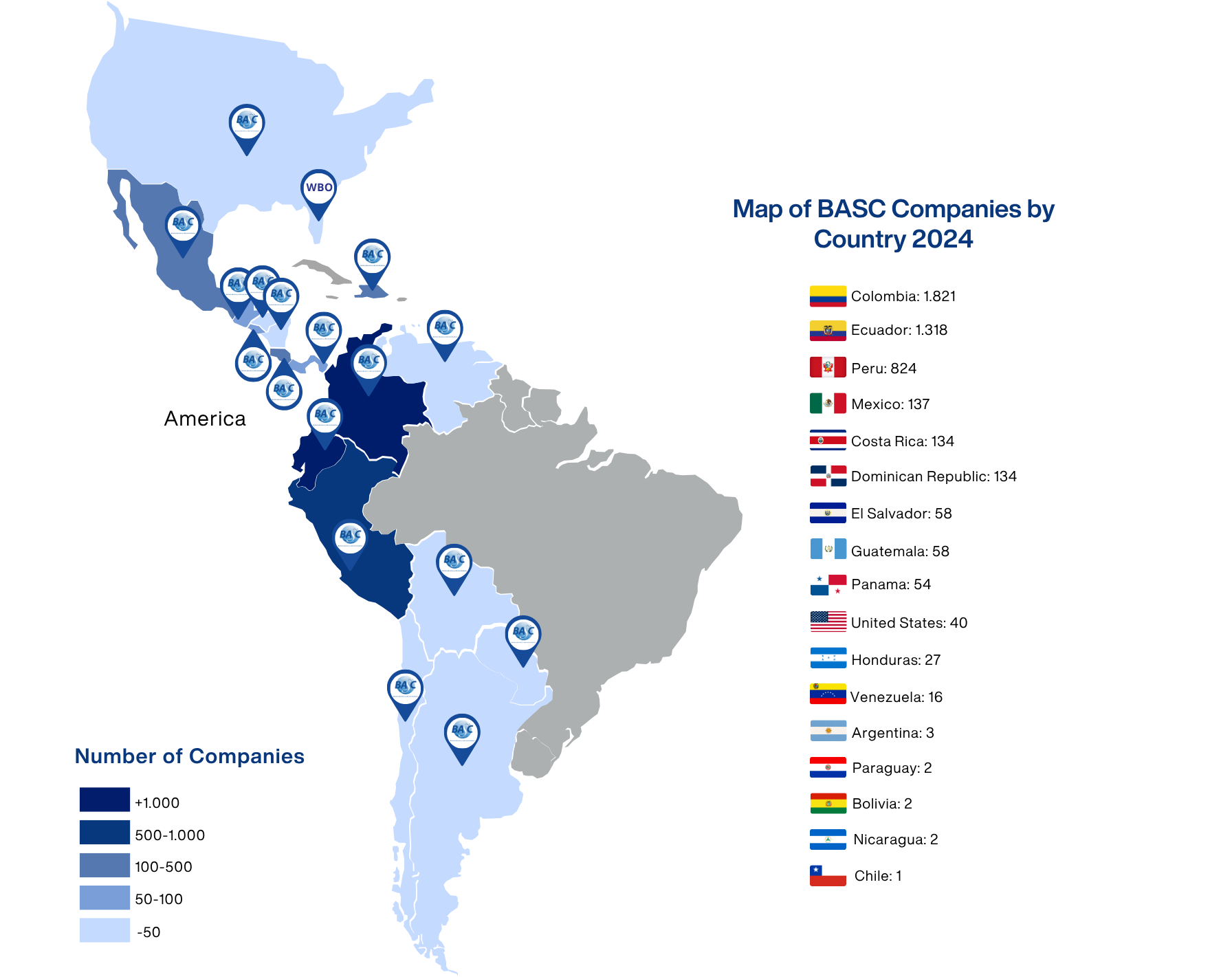 BASC Map Certified Companies