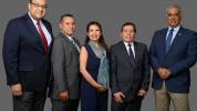 WBO Board of Directors - 2019-2023 term. From left to right: Álvaro Alpízar - Costa Rica, Emilio Aguiar - Ecuador, Patricia Siles - Peru, Ricardo Sanabria - Colombia, and Armando Rivas - Dominican Republic.