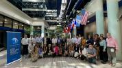 Delegados de la Misión Comercial en su visita a las instalaciones de WBO, Miami