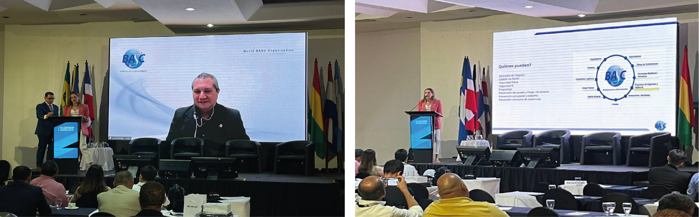 Momentos durante el XVI Congreso Panamericano de Seguridad Privada 2023 en San José de Costa Rica.