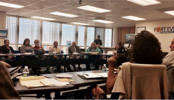 Plenarias de la segunda reunión trimestral con la comunidad empresarial en las instalaciones de Port Everglades.