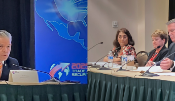 Second photo, from left to right: Dina Amato, Jennifer Kissner, Dan Purtell, and Erik Moncayo.